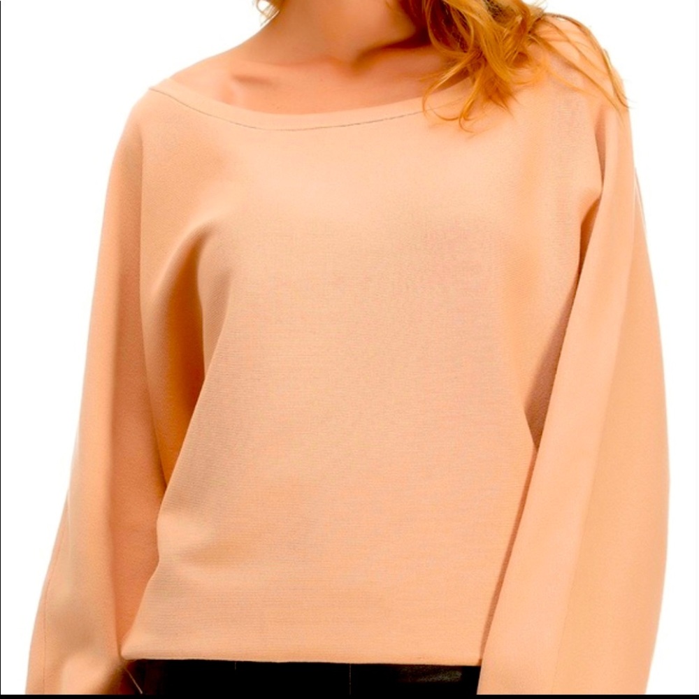 ZARA Knit Dolman Sleeve Sweater Peach Pink Size small pre owned